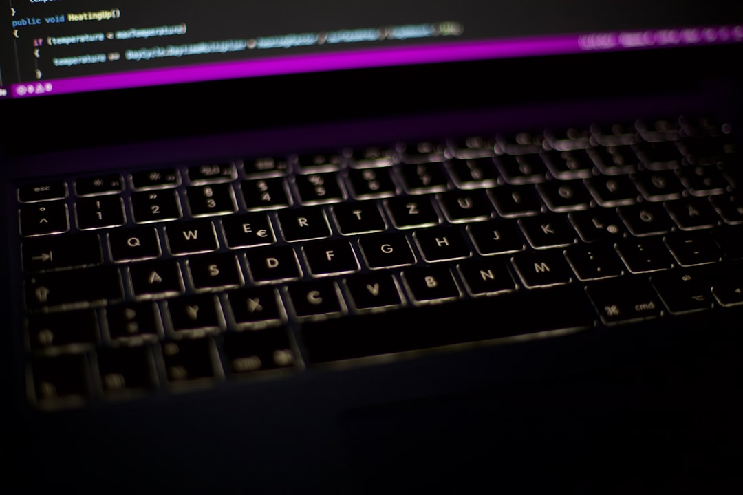 a close up of a keyboard on a laptop